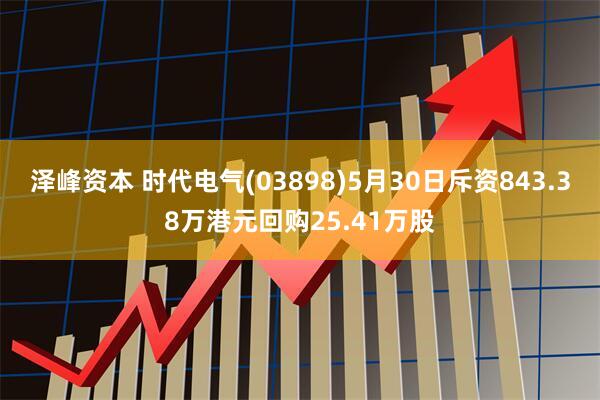 泽峰资本 时代电气(03898)5月30日斥资843.38万港元回购25.41万股