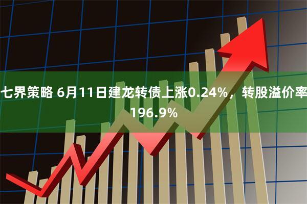 七界策略 6月11日建龙转债上涨0.24%，转股溢价率196.9%